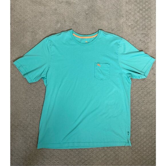 Tommy Bahama Other - Tommy Bahama Teal Pima Cotton Front Pocket T Shirt XL